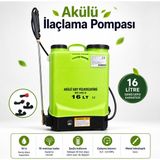 Nzb Sırt Tipi Pompa Şarjlı 16 Lt Elektrikli Ağaç Dal Bağ Bahçe Bitki