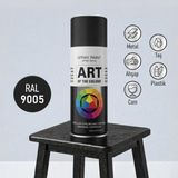 Nzb Siyah Prof. Sprey Boya Metal Ahşap Taş Plastik ve Cam Yüzeylere Uygun Spray Boya 400 ml RAL9005 - 1 Adet