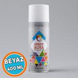 Nzb Sprey Boya Beyaz 400 ml Metal Ahşap Beton Yüzeylere Uygun Hobi Dekoratif Amaçlı Sprey Boya - 1 Adet