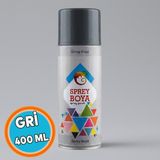 Nzb Sprey Boya Gri 400 ml Metal Ahşap Beton Yüzeylere Uygun Hobi Dekoratif Amaçlı Sprey Boya - 1 Adet
