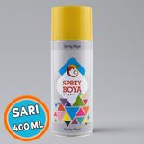Nzb Sprey Boya Sarı 400 ml – Metal Ahşap Plastik Beton Yüzeylere Uygun Hobi Dekoratif Amaçlı Sprey Boya - 1 Adet