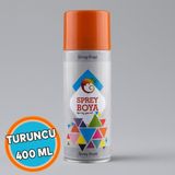 Nzb Sprey Boya Turuncu 400 ml Metal Ahşap Plastik Beton Yüzeylere Uygun Hobi Dekoratif Amaçlı Sprey Boya - 1 Adet