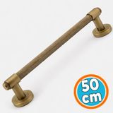 Nzb Sürgülü Kapı Çekme Kolu Antik Sarı Tutma Kulpu Kulbu Çelik Dış Kapı Tutamağı Kol 50 cm - 1 Adet