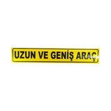 Nzb Uzun ve Geniş Araç Yazısı Reflektörlü Fosforlu Şerit Bant 9 cm X50 cm