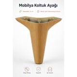 NZB Wetra Düz (cappucıno) Mobilya Ayağı - 12 Cm (vida Hediyeli)