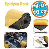 Nzb Yapışkanlı Oto Araç Ses Isı Yalıtım İzolasyon Bandı En:20 Cm Kalınlık:5 Mm Uzunluk 1 Metre Kauçuk