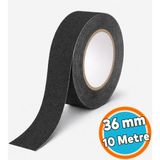 Nzb Yer Merdiven Kaydırmaz Bant 36 mm x 10 Metre 1. Sınıf Kore Üretimi Güçlü Yapışkanlı Kaydırmaz Bant - Siyah - 1 Adet