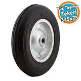 Nzb Yük Taşıma El Arabası Tekeri Bilyeli Rulmanlı Dubleks Teker 335X75 mm Çelik Jant