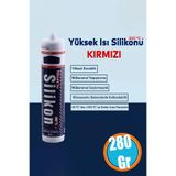 NZB Yüksek Isıya Dayanıklı Kırmızı Silikon Conta Mastik 280 GR Kapı Pencere Pvc Montaj Yalıtım Yapıştırm