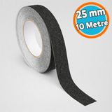 Nzb Zemin Merdiven Yer Kaydırmaz Bant 25 mm x 10 Metre Kore Üretimi Güçlü Yapışkanlı Kaymaz Bandı - Siyah - 1 Adet