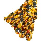 Nzf Paracord Paraşut Ipi 4 mm Siyah Sarı Renkli 550 Lb (4 Metre Fiyatıdır) - Siyah - Turuncu