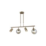 NZL Lighting Kero 2+2 Antık Lak Sıralı Avize Oturma Odası Avize Salon Avize Camlı Avize Tavan Avize
