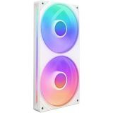 NZXT F240 RGB Core Tek Çerçeve Fan Ünitesi, 240mm, 2x 120mm RGB Fan Dahil, Hız ve Aydınlatma Kontrolü, Yüksek Statik Basınç ve Hava Akışı, 8 aRGB LED, Beyaz