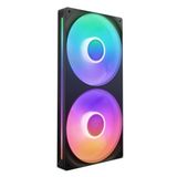 NZXT F280 RGB Core – 280 mm tekli çerçeve fan birimi 2 x 140 mm RGB fanlı – devir sayısı ve aydınlatma kontrolü – yüksek statik basınç ve hava akımı – fan başına 8 aRGB LED – siyah