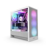 Nzxt H5 Flow (2024) Beyaz Rgb Temperli Cam Usb 3.2 Atx Mid Tower Kasa