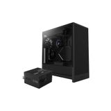 NZXT H5 Flow Gaming Kasa Tempered Glass Siyah + C750 750W 80+ Bronze PSU Bundle