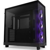 NZXT H6 Flow RGB Tempered Glass Siyah USB 3.2 ATX Mid Tower Kasa