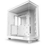 NZXT H6 Flow Tempered Glass White USB 3.2 ATX Mid Tower Kasa