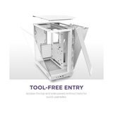 Nzxt H6 Orta Kule Atx Pc Kasası, Kompakt Çift Odacıklı Tasarım, Panoramik Temperli Cam, Yüksek Hava Akışı, 3x 120MM Fan Dahil, Kablo Yönetimi, Beyaz - 1 GB - Acı Kahverengi - Option-1