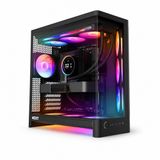 Nzxt H6 Rgb+ (2026) CC-H62FB-P1 Siyah Kompakt Çift Bölmeli Temperli Cam USB 3.0 Atx Mid Tower Kasa