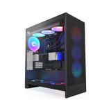 Nzxt H7 Flow 2024 CM-H72FB-R1 RGB Temperli Cam USB 3.2 ATX Mid Tower Kasa