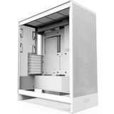 NZXT H7 Flow RGB | Fanlı Mid-Tower ATX Hava Akımı Kasası | Doğrudan GPU Soğutma için Alt Fanları Destekler | 360 mm RGB Tek Çerçeve Fan Ünitesi İçerir | Kablo Yönetimi | Beyaz