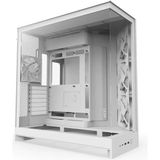 NZXT H9 Flow Large Dual-Chamber Beyaz Tempered Glass USB 3.0 ATX Mid Tower Kasa