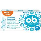 O.B. O.B Pro Comfort Super 16'lı Tampon Gün Boyu Konfor Sağlayan Nefes Alabilen Yüzey Özelliğiyle