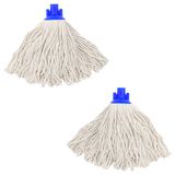 O-Cedar Mikrofiber Kumaş Paspas Kolu ve Herhangi Bir Standart ABD Diş Direği (Acme 3/4 "Diş) ile Uyumlu Paspas Yedek Başlığında Pamuk İp Vidası - 2 ADET