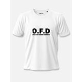 O.F.D (Obsessive Fishing Disorder) Esprili Baskılı%100 Pamuklu Unisex Beyaz Balıkçı Tişörtü Beyaz