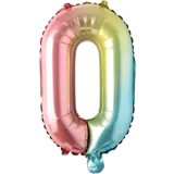 O Harf Gökkuşağı Folyo Balon16 İnç 36 cm
