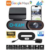 O-Kam 2026 4G Araç Içi Kamera Ve Görüntülü Araç Takip Sistemi Google Maps 1080P Kamera Gps
