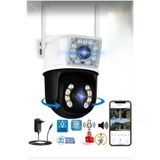 O-KAM 3012 Çift Kameralı 6MP ( 3MP+3MP )Hareket Takipli Gece Sensörlü Su Geçirmez Wi-fi Kamera( adaptör dahildir)