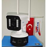 O-KAM-3032 6mp Dual Lens Wıfı Ptz Camera - Beyaz