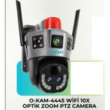 O-Kam 4445 Wifi 10X Optik Zoom 2 Lens 3 Görüntü Zoom Ptz Kamera - 1 Adet