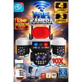 O-KAM 5012 Wifi 12MP 3+1 Lens 10x Optik Zoom Gece Görüş Sesli Lens Akıllı Güvenlik Kamerası