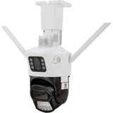 O-Kam 6015 Wifi 2 Lens 3 Görüntü 6mp Kafa Oynar Mikrofon + Hoparlör + Işık + Onvif Kamera - 1 Adet