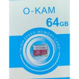 O-kam 64 GB Micro SD Hafıza Kartı Yüksek Hızlı Güvenlik Kamerası ve Telefon Uyumlu