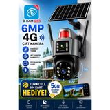 O-Kam 7015 6Mp Ultrahd 4G Solar Akıllı Güvenlik Kamerası Trukcell Sim Kart