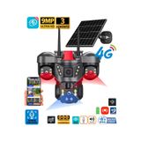 O-KAM 8050 E-SİM Solar Pro 4g Simkartlı Güneş Enerjili 3 Lens Akıllı Güvenlik Kamerası