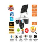 O-KAM AOV 3 Kameralı 9MP UltraHD 4G Simkartlı Solar Akıllı Güvenlik Kamerası