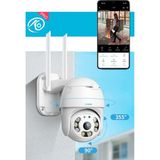 O-kam O-KAM-3038 3mp Wıfı Ptz Camera, 2.5 Inch 8pcs Leds Dual Light - Altın