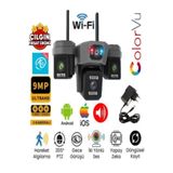 O-KAM OK-204PLUSW (3MP+3MP+3MP) 9MP Wi-fi Çakarlı 3 Kameralı 1 PTZ Akıllı Kamera