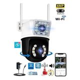 O-KAM OK-3012 WiFi PTZ Kamera 6MP Çift Lens | İnsan Takibi, 2 Yönlü Ses, IP66 Su Geçirmez, Hareket Alarmı, 360° Döner Kafa