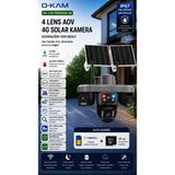 O-kam OK-335 4 Kameralı 4g Sım Kartlı Çift Solar Ptz Kamera