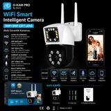 O-Kam Pro O-KAM-3012 3mp+3mp Wifi Akıllı Ptz Güvenlik Kamerası - Beyaz