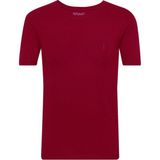 O Yaka Bordo Erkek Tişört - 2XL - Kırmızı