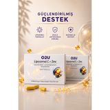 O2U Lipozomal C Vitamini + Çinko Bisglisinat | Yüksek Emilim Bağışıklık & Antioksidan Desteği 60 Kapsül