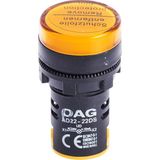 Oag Pano Tipi Sarı Sinyal Lambası 22 mm