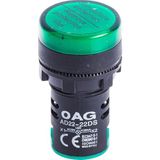 Oag Pano Tipi Yeşil Sinyal Lambası 22 mm